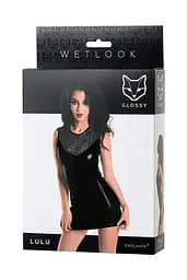 Сукня Glossy Wetlook Lulu L чорний - мініатюра 4