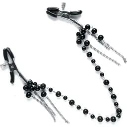 Затискач для сосків Art of Sex - Nipple clamps Afina Black - мініатюра 3