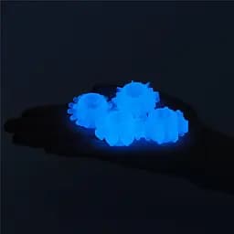 Набір ерекційних кілець Lovetoy Lumino Play Penis Ring 4 шт. блакитний - мініатюра 13