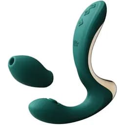 Вибратор Zalo Talis G-Spot PulseWave 14.4 см зеленый