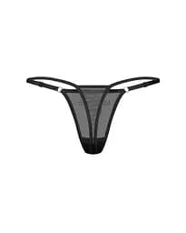 Стрінги Obsessive Violami Wet L/XL (чорний) - мініатюра 13