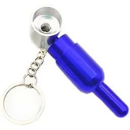 Трубка курительная металлическая Пилюля HL-195 Silver Blue (15654)