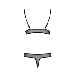 Комплект білизни Passion ERZA Set black L/XL - мініатюра 4