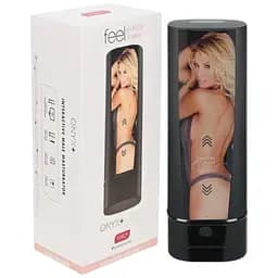 Мастурбатор Kiiroo Onyx+ Jessica Drake, 10 сжимающихся колец, не надо двигать, теледильдоника