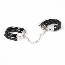 Браслети-наручники Plasir Nacre чорні перли Bijoux Indiscrets