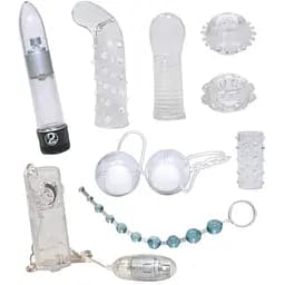 Набор секс-игрушек Crystal Set Clear 9 шт. прозрачный