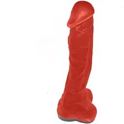 Крафтове мило-член із присоскою Чистий Кайф Red Size XL, натуральне