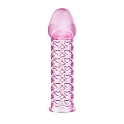 Насадка на пеніс Baile Male-Wear Net Sleeve 11.7 см (рожевий) - мініатюра 3