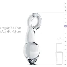 Скляний стимулятор простати Gildo Glass Prostate Plug No. 13 - мініатюра 3