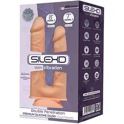 Вибратор SilexD Premium Silicone Dildo Model 1 Size 8"-7" 19.5 см телесный