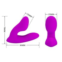 Вібромасажер PRETTY LOVE - Melvin, 12 vibration functions Memory function Wireless remote control PRETTY LOVE BI-040157W 100113 - мініатюра 7