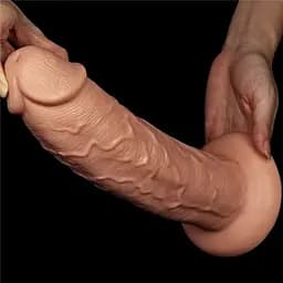 Вібратор на присоску з пультом управління 11 Realistic LOVETOYS 66-LV111121 103522 - мініатюра 5
