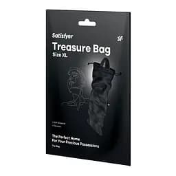Мішечок для зберігання іграшок Satisfyer Treasure Bag XL Black Satisfyer IG059518; SX0552 98418 - мініатюра 3