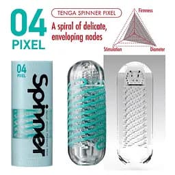 Мастурбатор Tenga Spinner Pixel м'ятний - мініатюра 6