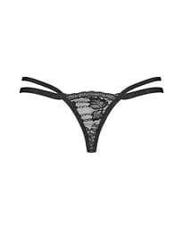 Трусики-стрінги Obsessive Nutris XL/2XL чорний - мініатюра 3