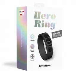 Ерекційне кільце Love To Love Hero Ring 6 см чорний - мініатюра 6