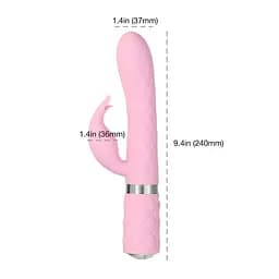 Розкішний кролик з ротацією та вібрацією Pillow Talk Lively, Pink Pillow Talk SO6856 92598 - мініатюра 7