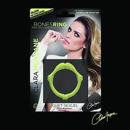 Ерекційне кільце Clara Morgane Bones Ring Phosphorescent 2.8 см (зелений) - мініатюра 7