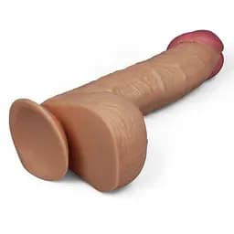 Фалоімітатор King-Sized Realistic Dildo 10.5" тілесний - мініатюра 3