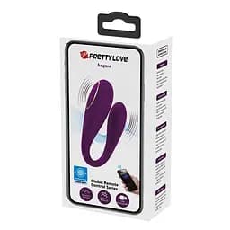 Вібратор Pretty Love August Stimulator Dark Purple (App) - мініатюра 2