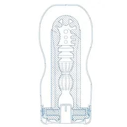 Мастурбатор Tenga Deep Throat Cup Cool Edition прозорий - мініатюра 3
