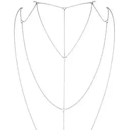 Ланцюжок для спини Bijoux Indiscrets Magnifique Back and CLeavage Chain - Silver - мініатюра 2