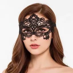 Еротична маска на очі чорна One size (K0072-1)