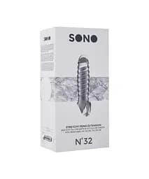 Насадка на пеніс Sono Shots No.32 15 см (прозорий) - мініатюра 5