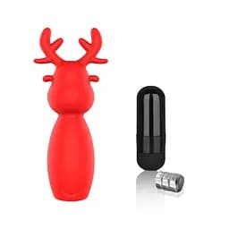 Міні-вібратор Erospace Sweet Play Mini Reindeer Vibrator A10 - мініатюра 6