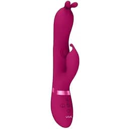 Вибратор-кролик Vive Gada для точек U G A и клитора розовый
