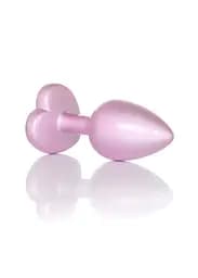 Анальна металева пробка Plug - Jewellery Pearl Pink Heart PLUG - Clear S Boss Series 64-00139 100340 - мініатюра 5