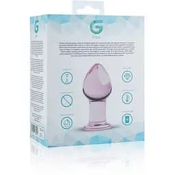 Анальна пробка Gildo Pink Glass Buttplug скло No. 27 рожева - мініатюра 5