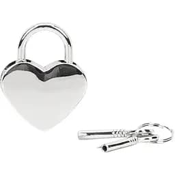 Набір BDSM замочків Liebe Seele Heart-Shaped Lock 2 шт. сріблястий
