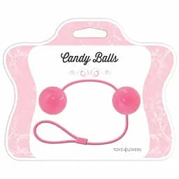 Вагінальні кульки Toyz4lovers Candy Balls  рожеві 21.5x3.5 см - мініатюра 3