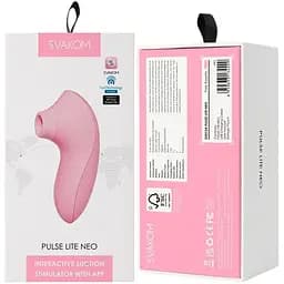 Вакуумний стимулятор Svakom Pulse Lite Neo Pale Rosette - мініатюра 8