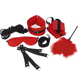 Набір БДСМ Art of Sex - Soft Touch BDSM Set, 9 предметів, Червоний Art of Sex SO6599 95168 - мініатюра 3