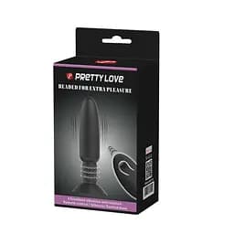 Анальна пробка - Pretty Love Beaded For Extra Pleasure Black - мініатюра 2