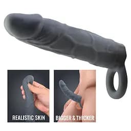 Насадка на пеніс PRETTY LOVE Realistic Penis Sleeve, TPR PRETTY LOVE BI-026227-2 103664 - мініатюра 8