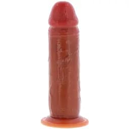 Фаллоимитатор Get Real Skin Foreskin Dong 19 см (коричневый)