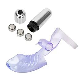 Бузковий вібратор на палець SexFinger – Вібратори