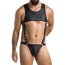 Мужское боди Passion 056 Body Adam black L/XL