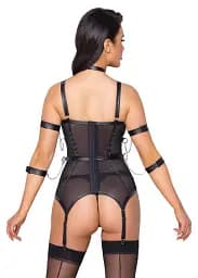 Комплект Cottelli Collection Basque Bondage L чорний - мініатюра 3