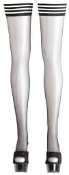 Панчохи Cottelli Collection Legwear Hold-Up 4 чорний - мініатюра 4