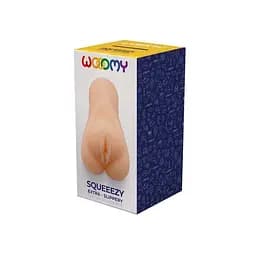 Мастурбатор-вагіна Wooomy Squeeezy Masturbator Vagina, м'які відкриті губи, 13.2х5.4 см - мініатюра 3