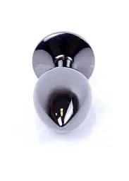 Анальна пробка - Jewellery Dark Silver Plug Green - мініатюра 7