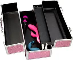 Кейс для зберігання секс-іграшок BMS Factory Large Lokable Vibrator Case Pink - мініатюра 6