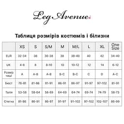 Костюм Leg Avenue Vinyl Naughty Nurse L чорний - мініатюра 4