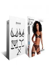 Комплект білизни Demoniq LadyX Adora XL чорний - мініатюра 8