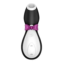 Вакуумний кліторальний стимулятор Satisfyer Penguin чорний - мініатюра 2