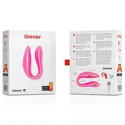 Смарт-вібратор для пар DOUBLE PLEASURE, колір: рожевий Oninder (Іспанія) Oninder O937690 103162 - мініатюра 6